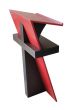 Lectern in pigmented lacquer & Wenge