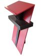 Rer view of "Stroud" Lectern in pigmented lacquer and Wenge