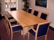 Board room table and chairs in European steamed beech