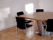 Meeting Table showing Conical Ribbed Aluminium base
